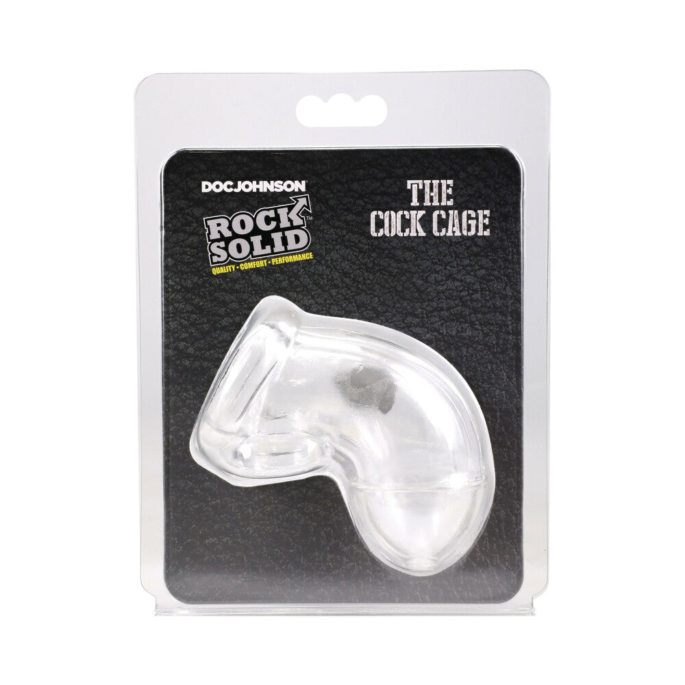 Rock Solid Cock Cage – Clear – Edging Device