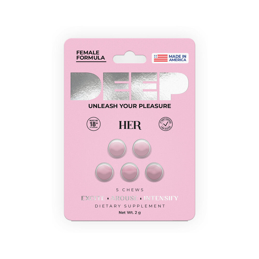 DEEP Her Chews 5/Card - Chewable Libido Support Tablets