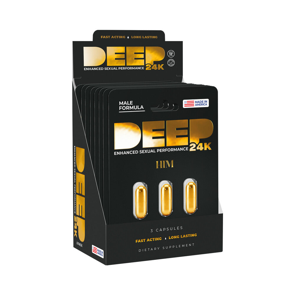 Doc Johnson DEEP Him 24K Capsules – Fast-Acting Formula