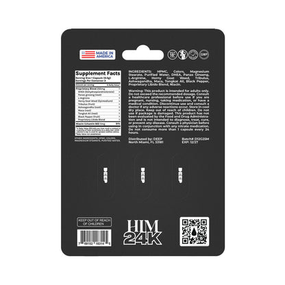 Doc Johnson DEEP Him 24K Capsules – Fast-Acting Formula