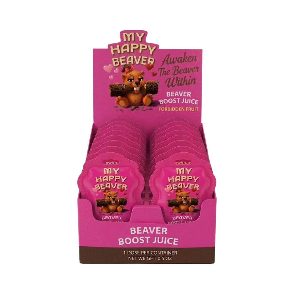 My Happy Beaver Beaver Boost Juice Shot 0.5 oz – Natural Ingredients – 12-Pack