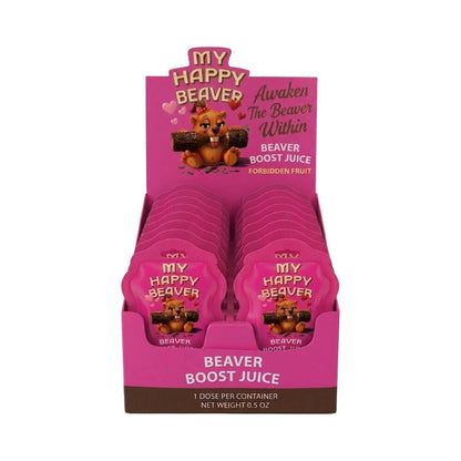 My Happy Beaver Beaver Boost Juice Shot 0.5 oz – Natural Ingredients – 12-Pack