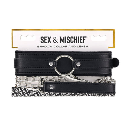 Sportsheets Sex & Mischief Shadow Collar and Leash – Black