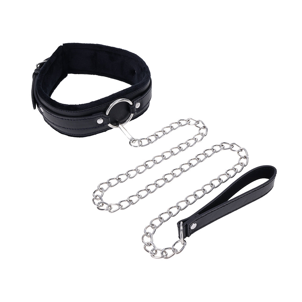 Sportsheets Sex & Mischief Shadow Collar and Leash – Black