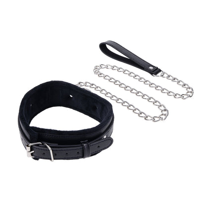 Sportsheets Sex & Mischief Shadow Collar and Leash – Black