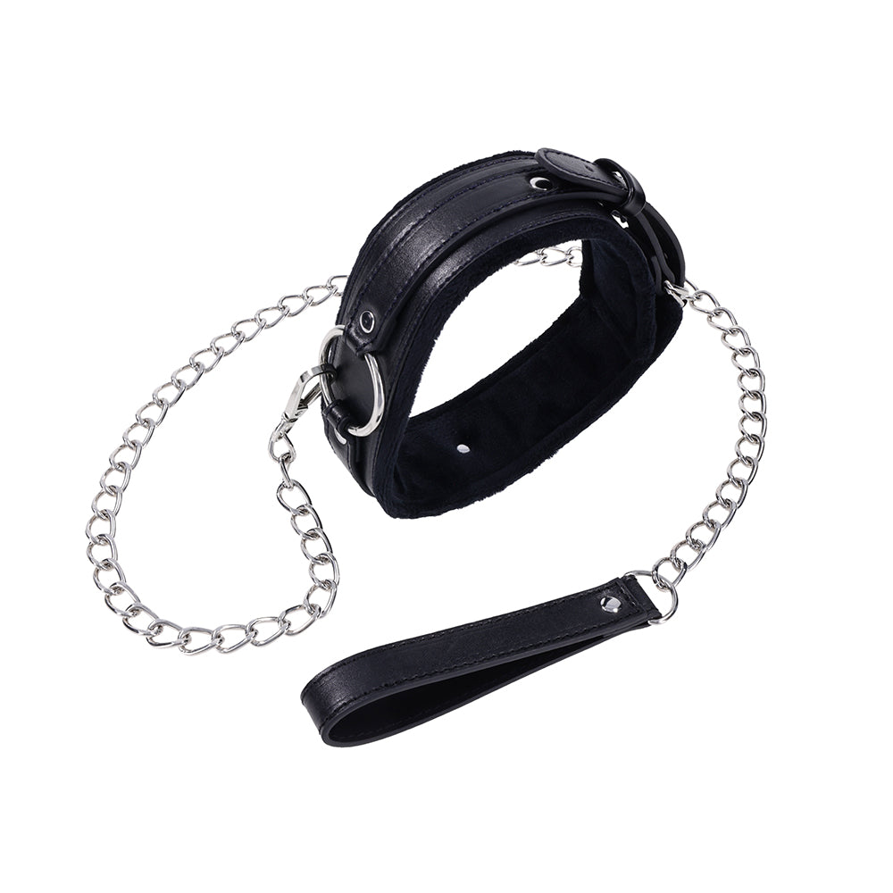 Sportsheets Sex & Mischief Shadow Collar and Leash – Black