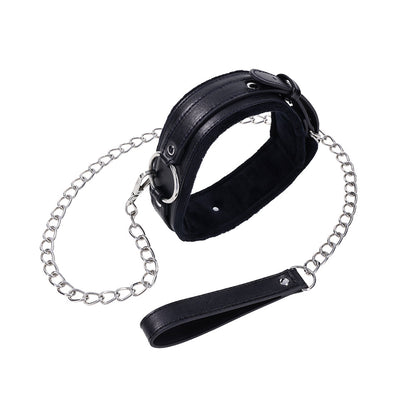 Sportsheets Sex & Mischief Shadow Collar and Leash – Black