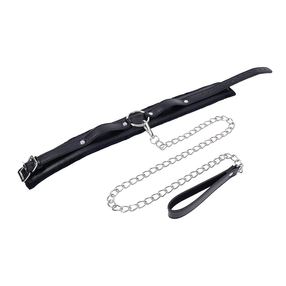 Sportsheets Sex & Mischief Shadow Collar and Leash – Black