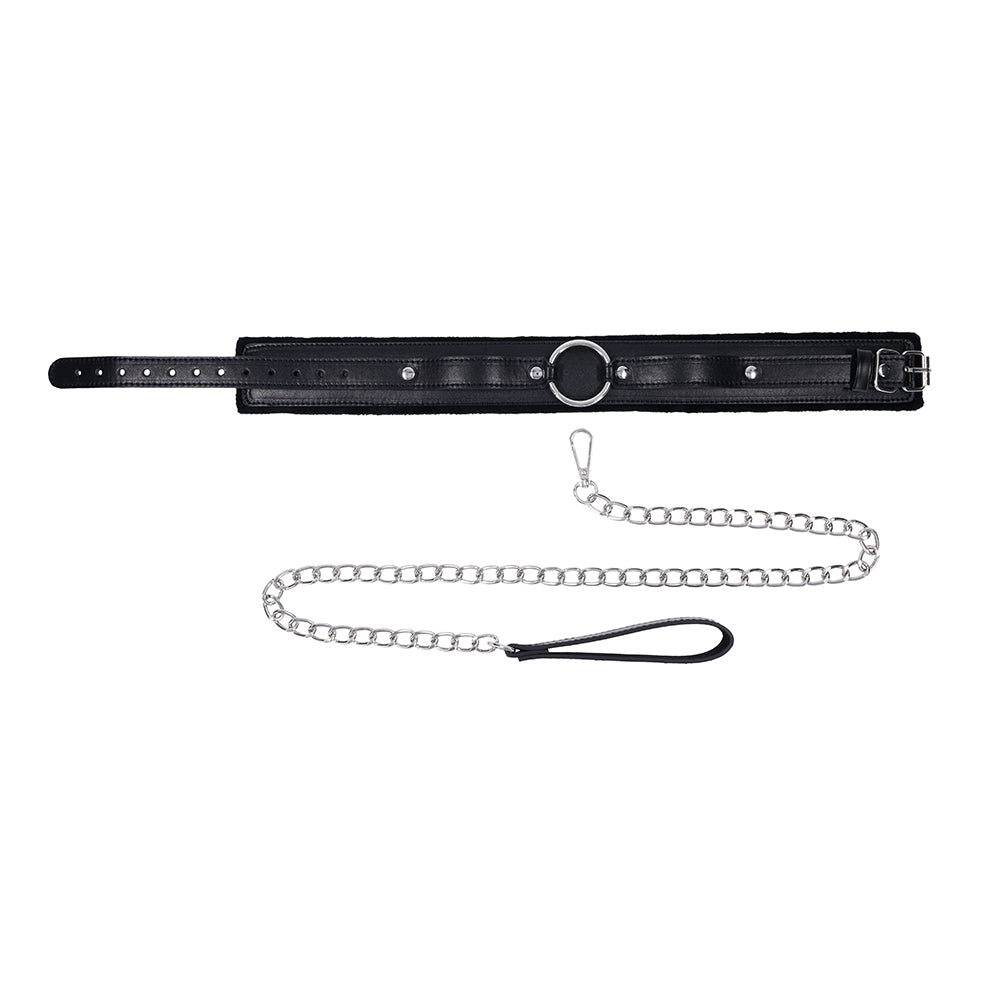 Sportsheets Sex & Mischief Shadow Collar and Leash – Black