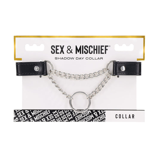 Sportsheets Shadow Day Collar - Black/Silver