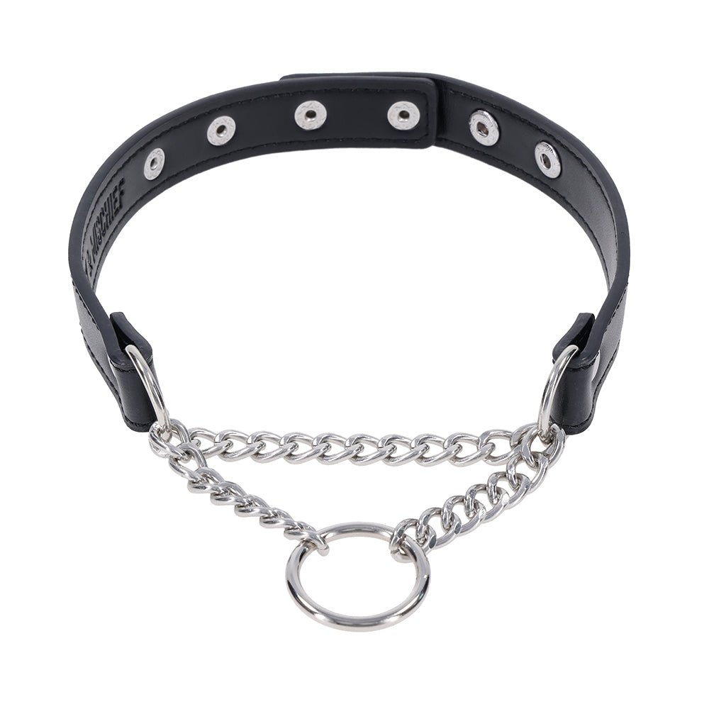 Sportsheets Shadow Day Collar - Black/Silver