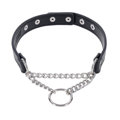 Sportsheets Shadow Day Collar - Black/Silver