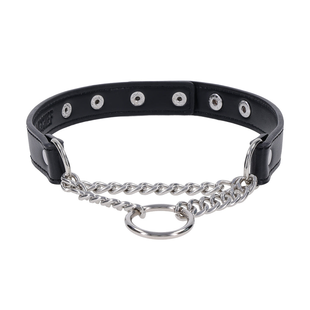 Sportsheets Shadow Day Collar - Black/Silver