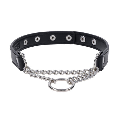Sportsheets Shadow Day Collar - Black/Silver