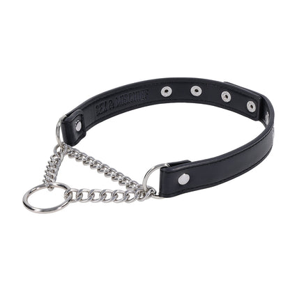 Sportsheets Shadow Day Collar - Black/Silver