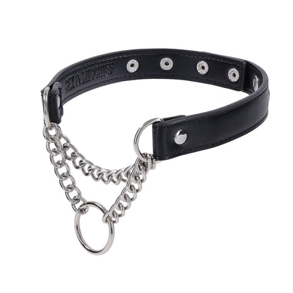 Sportsheets Shadow Day Collar - Black/Silver