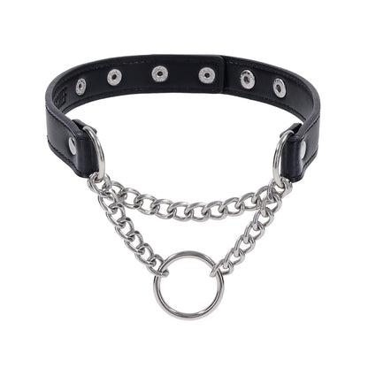 Sportsheets Shadow Day Collar - Black/Silver