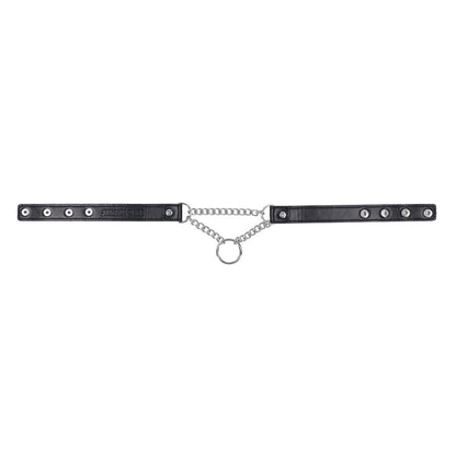 Sportsheets Shadow Day Collar - Black/Silver