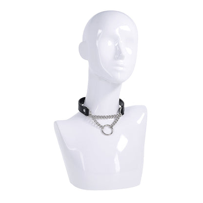 Sportsheets Shadow Day Collar - Black/Silver