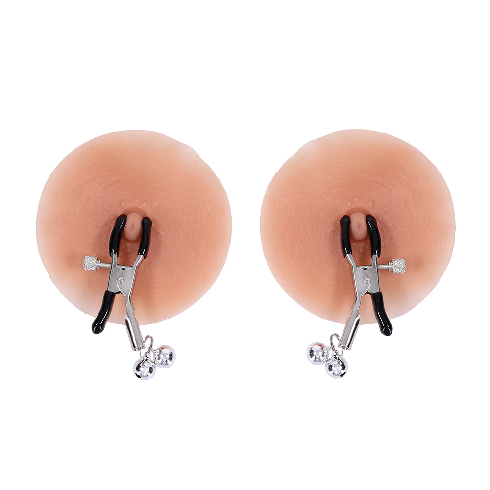 Sportsheets Shadow Bell Nipple and Clit Jewelry – Silver