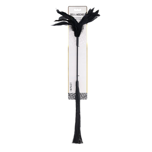 Sportsheets Sex & Mischief Shadow Feather Tickler – Black