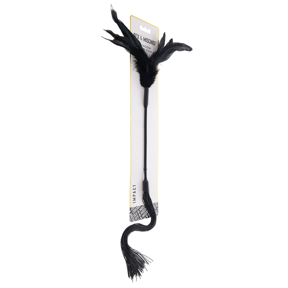 Sportsheets Sex & Mischief Shadow Feather Tickler – Black