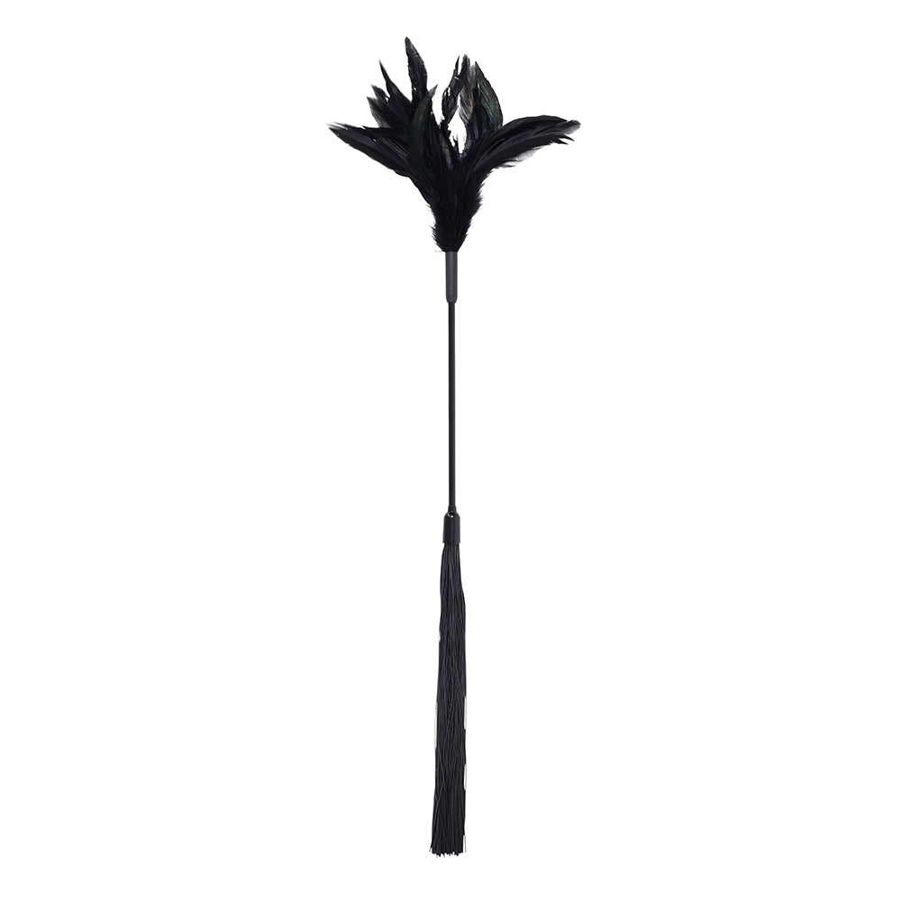 Sportsheets Sex & Mischief Shadow Feather Tickler – Black