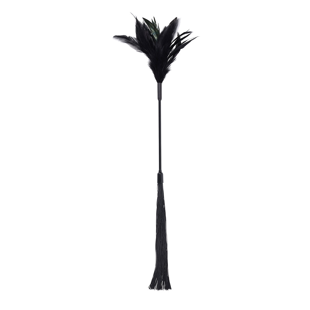 Sportsheets Sex & Mischief Shadow Feather Tickler – Black