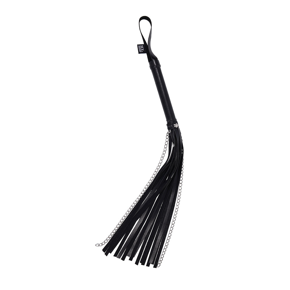 Sportsheets Sex & Mischief Shadow Chain Flogger – Black