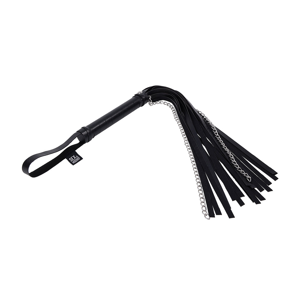 Sportsheets Sex & Mischief Shadow Chain Flogger – Black