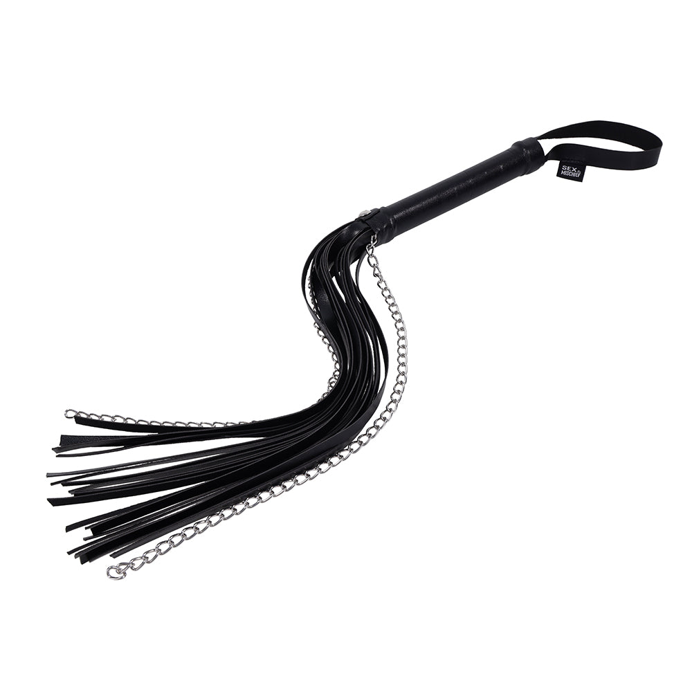 Sportsheets Sex & Mischief Shadow Chain Flogger – Black