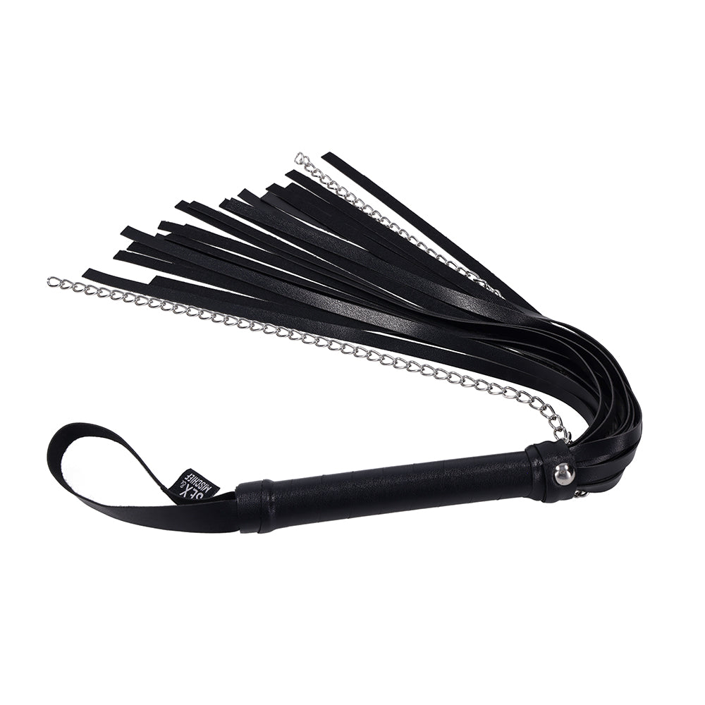 Sportsheets Sex & Mischief Shadow Chain Flogger – Black