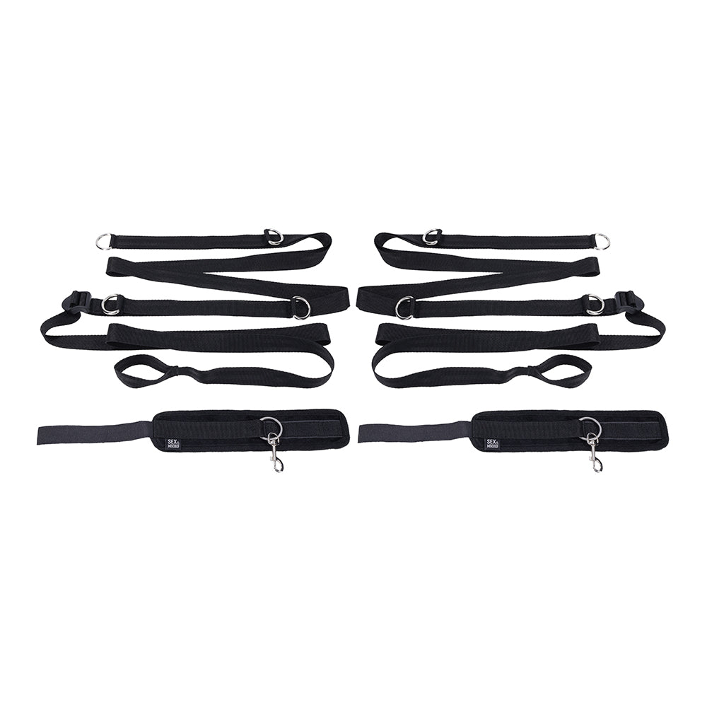 Sportsheets Shadow Anywhere You Dare Bondage Restraint System – Black
