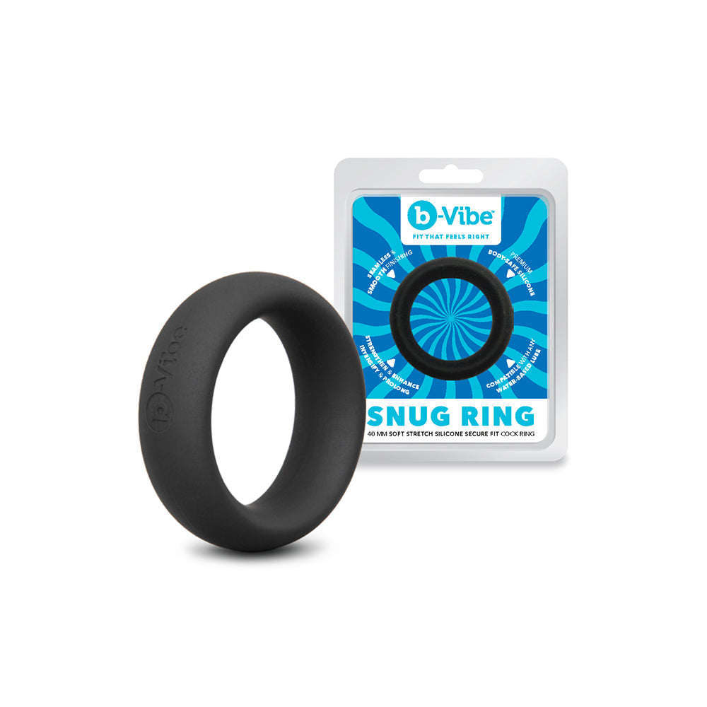 b-Vibe Snug Ring 40mm Silicone C-Ring - Black