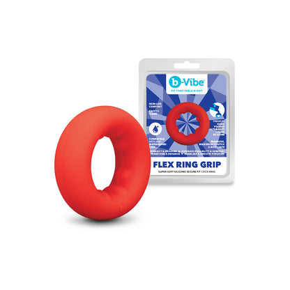 b-Vibe Flex Ring Grip Ultra Soft Silicone C-Ring - Red