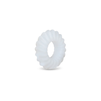 b-Vibe Flex Ring Ripple Ultra Soft Silicone C-Ring - Clear
