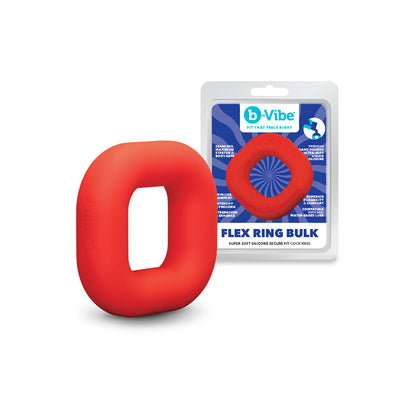 b-Vibe Flex Ring Bulk Silicone C-Ring – Red