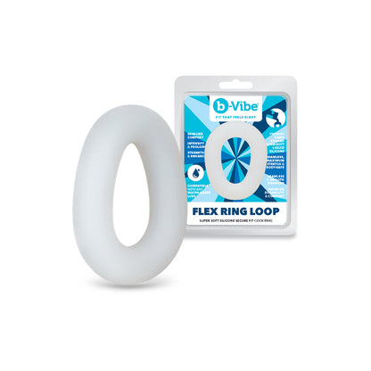 b-Vibe Flex Ring Loop Silicone C-Ring – Clear