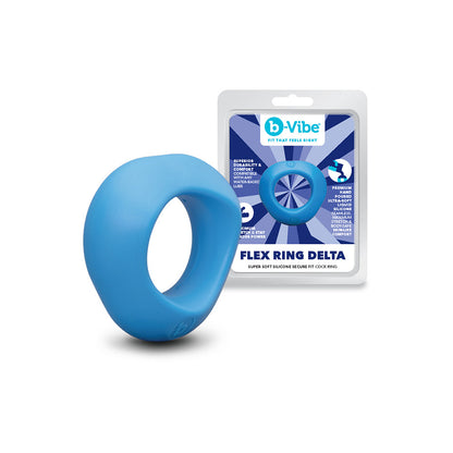 b-Vibe Flex Ring Delta Silicone C-Ring – Blue