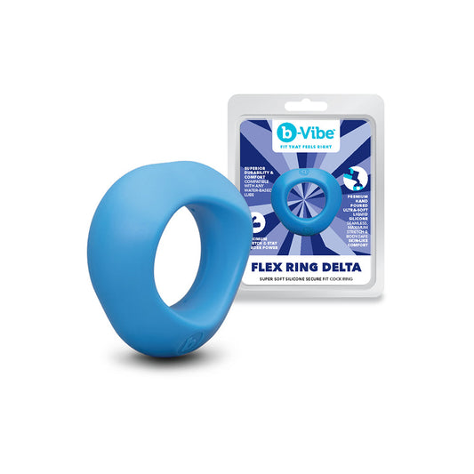 b-Vibe Flex Ring Delta Silicone C-Ring – Blue