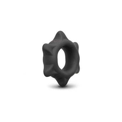 b-Vibe Flex Ring Spike Silicone C-Ring - Black