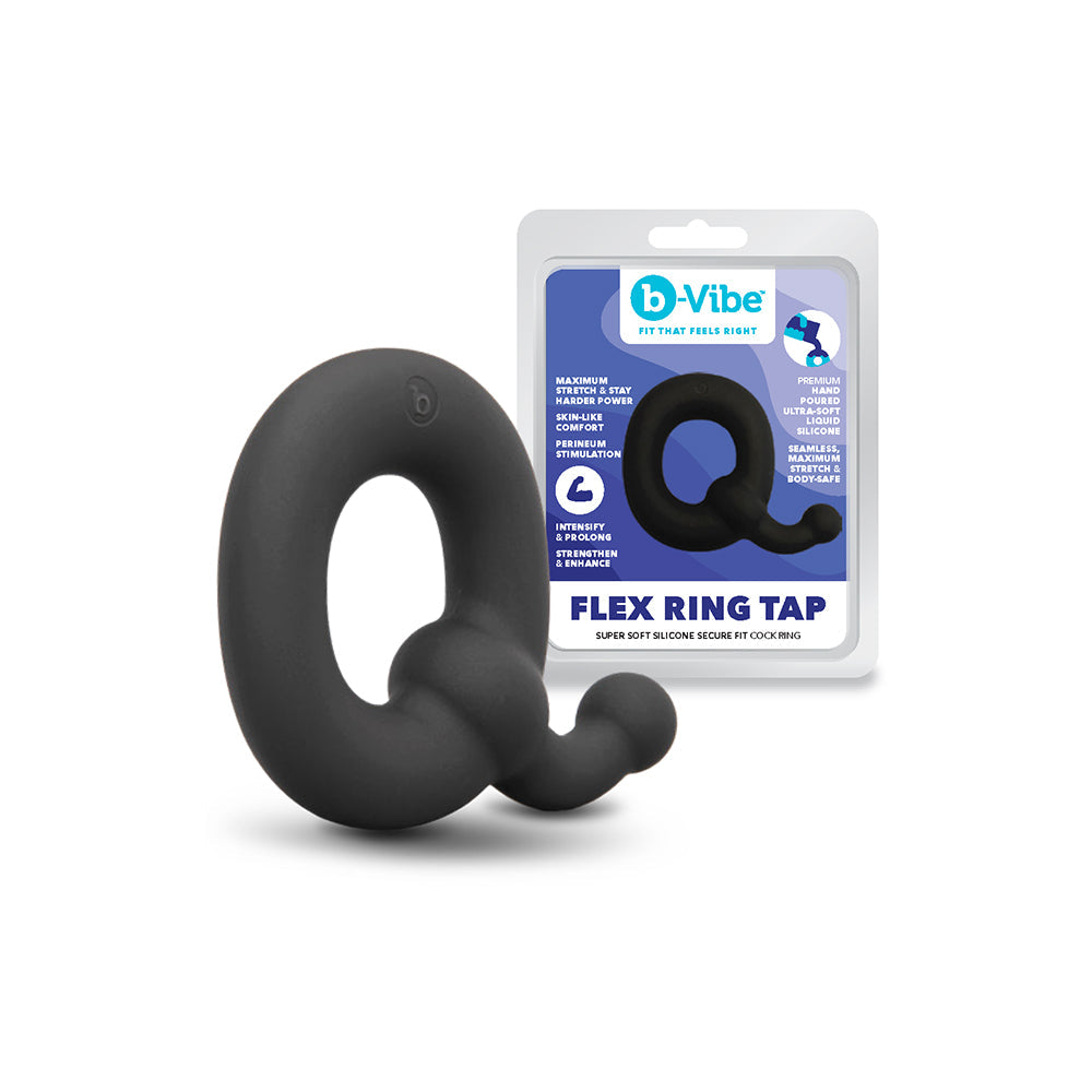 b-Vibe Flex Ring Tap Silicone C-Ring – Black