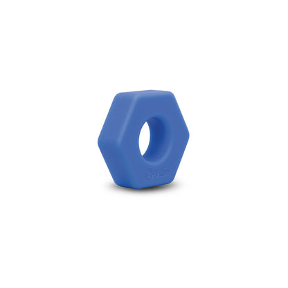 b-Vibe Flex Ring Hex Silicone C-Ring – Blue