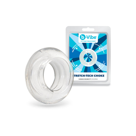 b-Vibe Stretch-Tech Choke Ultra Stretchy C-Ring – Clear