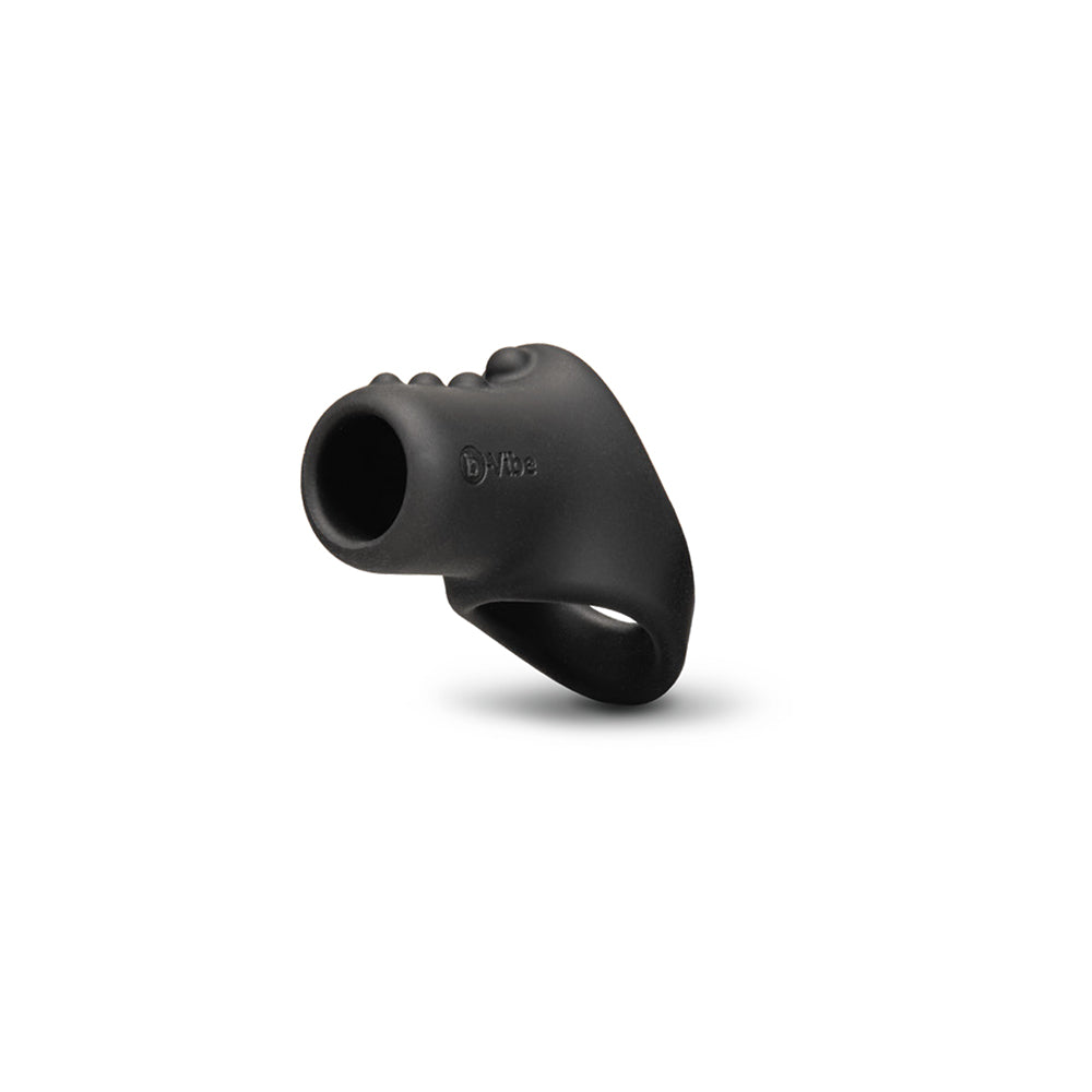 b-Vibe Flex Ring Shaft Silicone C-Ring & Ball Stretcher - Black