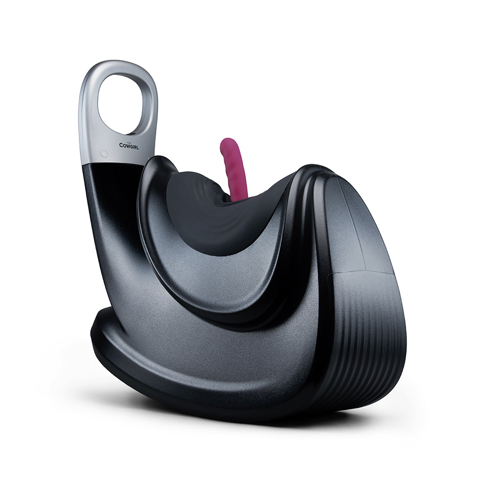 The Cowgirl Thrust Rider – Thrusting Device with Clitoral Tapping – Black