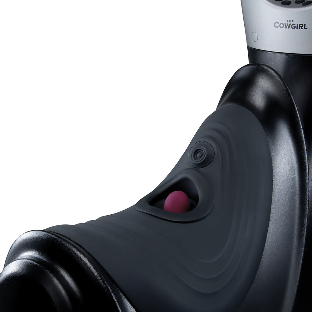 The Cowgirl Thrust Rider – Thrusting Device with Clitoral Tapping – Black