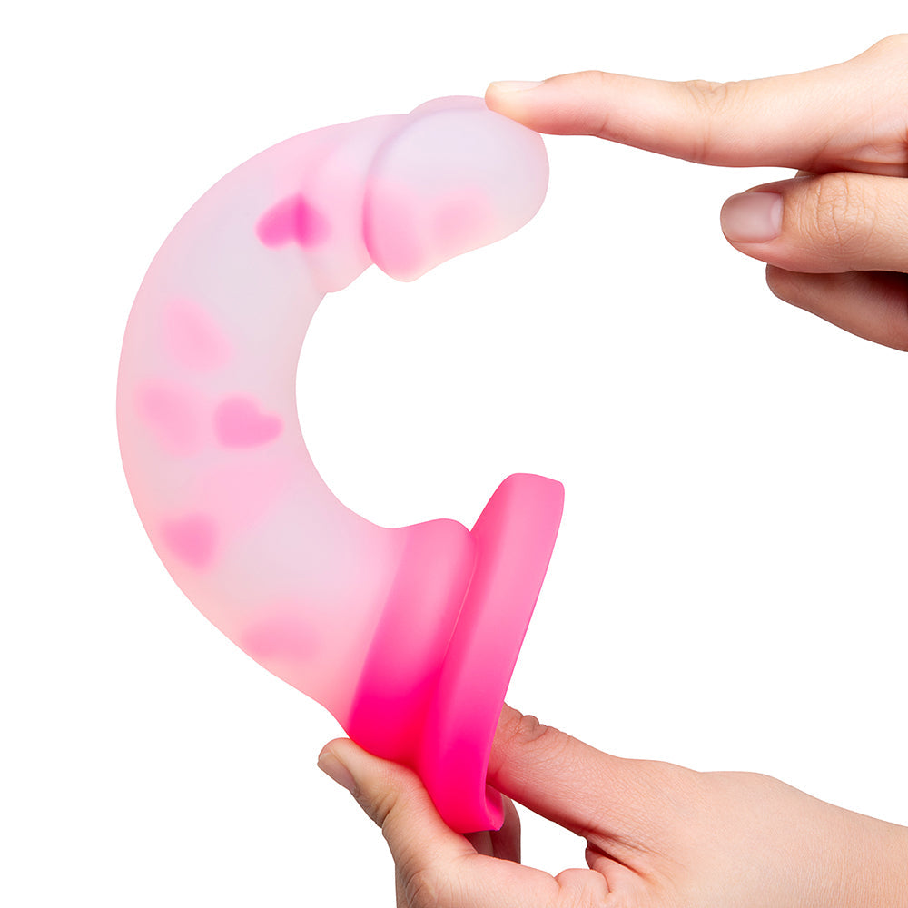 Together Toy 6 in. Heartfloat Bliss Dildo – Hot Pink