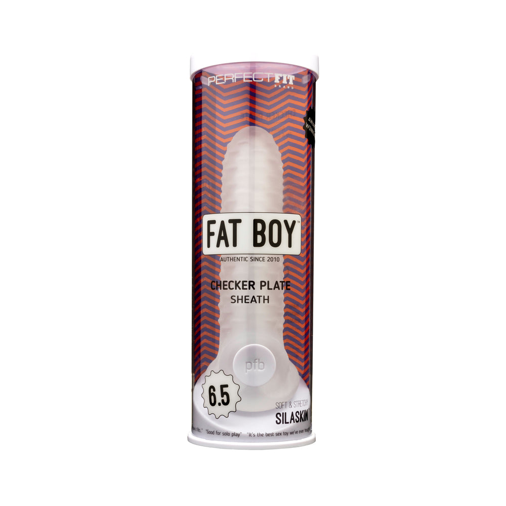 Perfect Fit Fat Boy Checker Box Sheath 6.5 in. - Clear