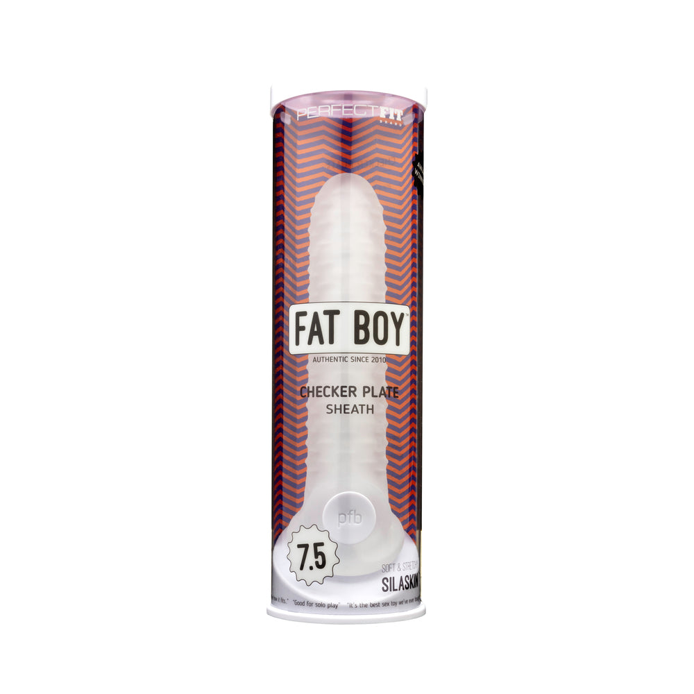 Perfect Fit Fat Boy Checker Box Sheath 7.5 in. - Clear